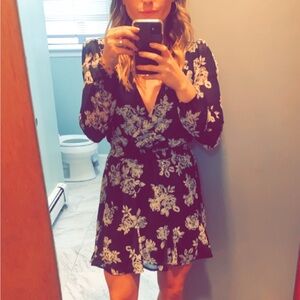 Black and White Floral Dress